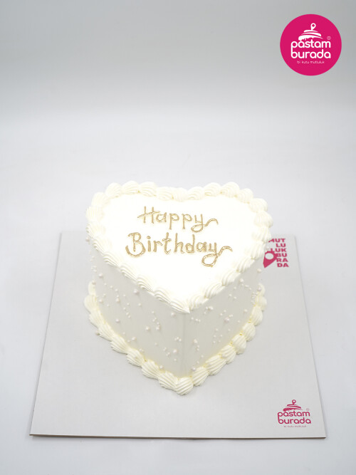 İnci Detay Beyaz Naked Cake