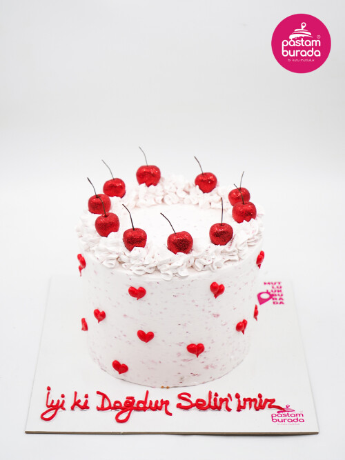 Kalp Detay Naked Cake