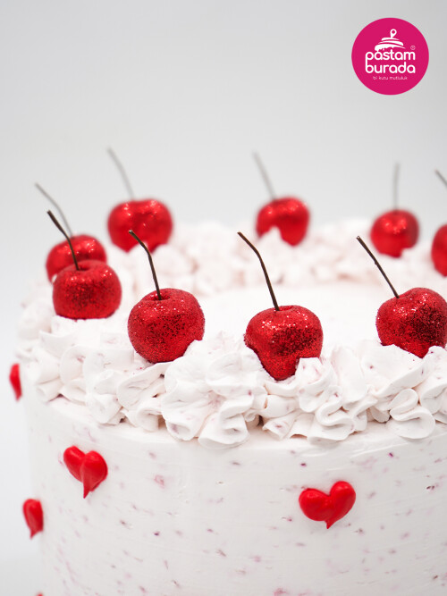 Kalp Detay Naked Cake