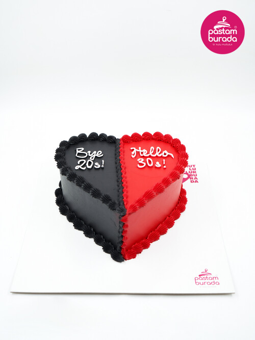 Kalp Tasarım Naked Cake