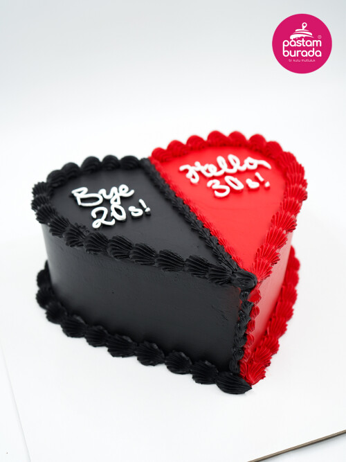 Kalp Tasarım Naked Cake