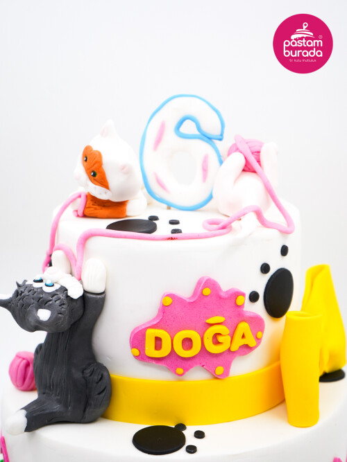 Kedi Detay Tasarım Pasta