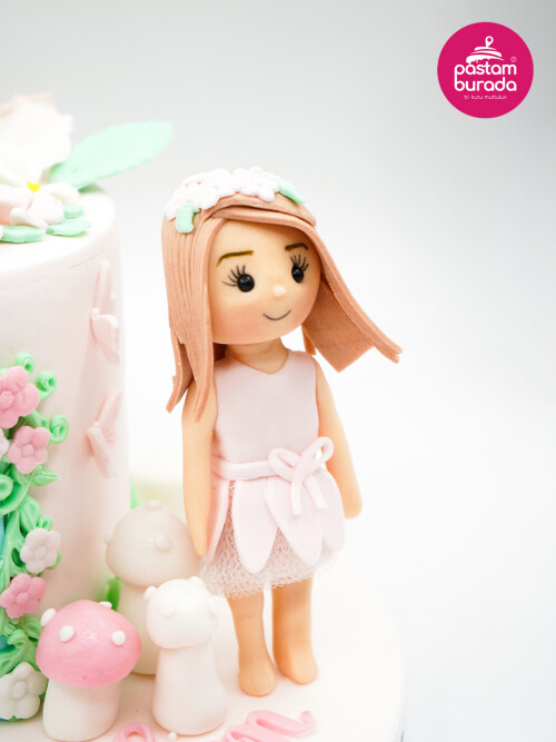Kız Çocuk Detay Tasarım Pasta