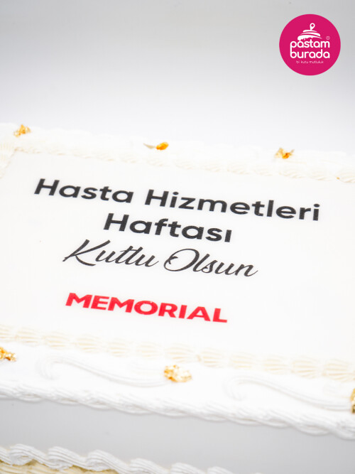 Marka Özel Kare Resimli Pasta