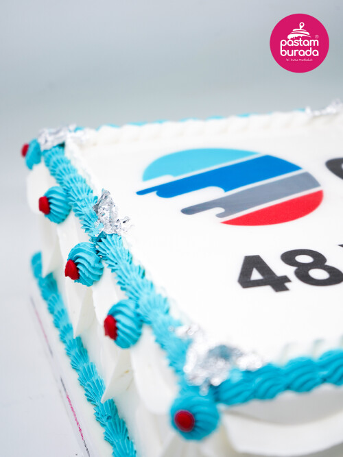 Marka Özel Tasarım Resimli Pasta