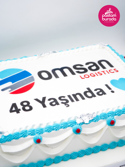 Marka Özel Tasarım Resimli Pasta