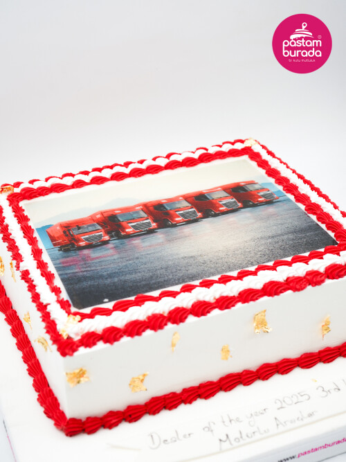 Marka Özel Tasarım Resimli Pasta