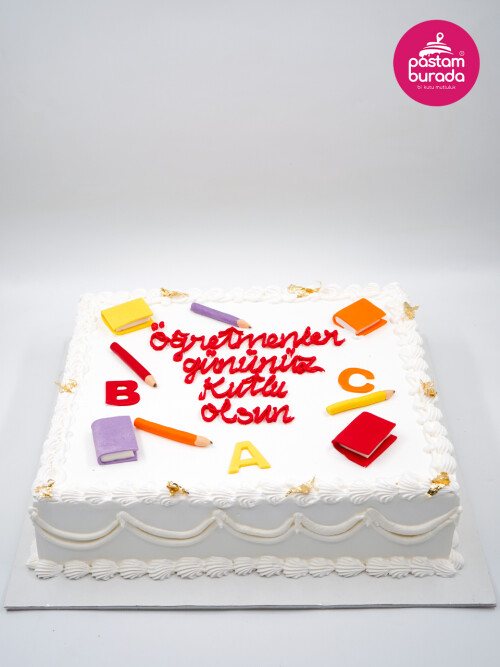 Öğretmenler Günü Tasarım Pasta