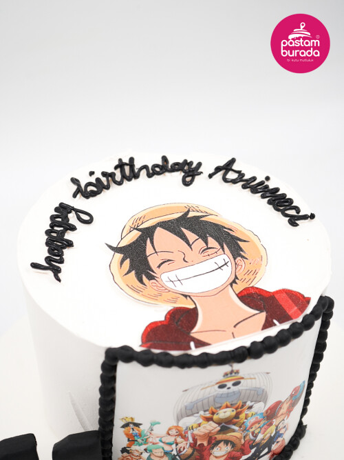 One Piece Anime Tasarım Pasta