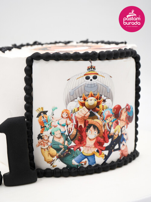 One Piece Anime Tasarım Pasta