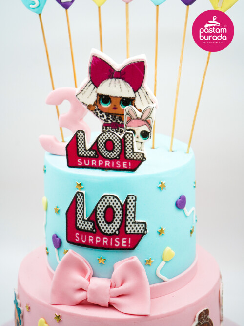 Renkli Bebekler Konsept Pasta