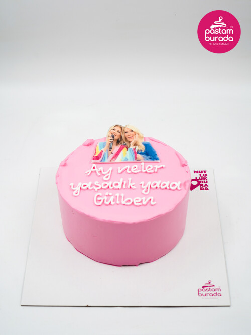 Replik Detay Pembe Naked Cake