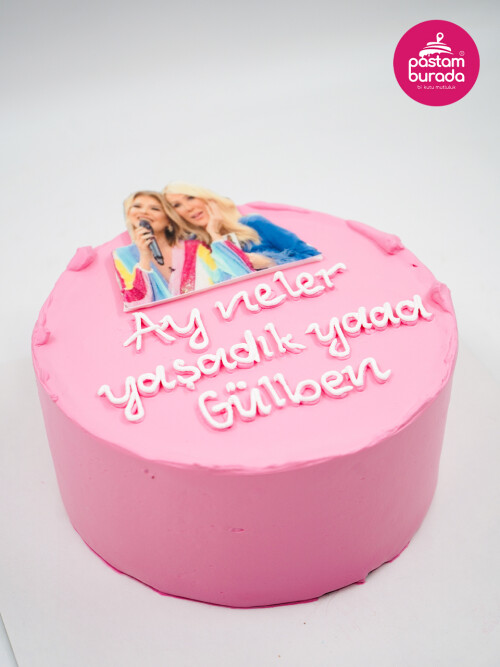 Replik Detay Pembe Naked Cake