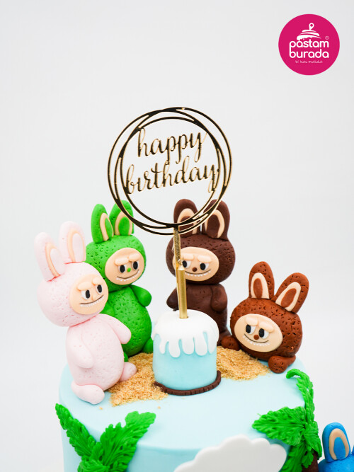 Sevimli Canavar Tasarım Pasta