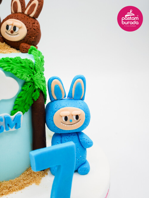 Sevimli Canavar Tasarım Pasta