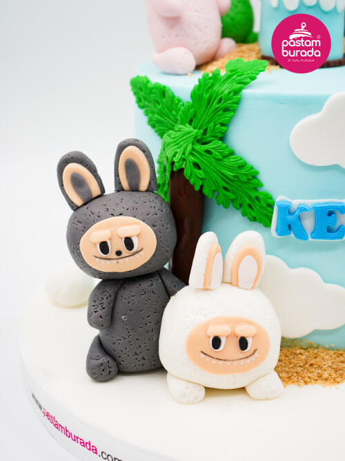 Sevimli Canavar Tasarım Pasta