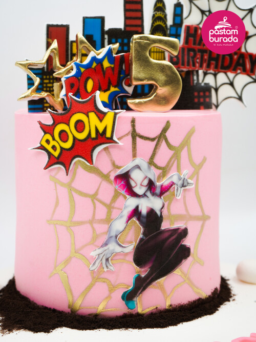 Süper Kahraman Konsept Tasarım Pasta