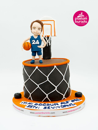 Basketbol Oyuncu Konsept Pasta