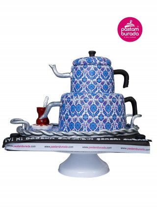 Çaydanlık Model Konseptli Pasta