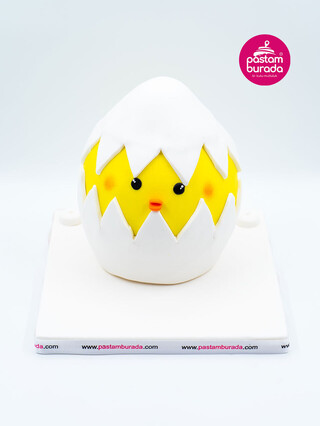 Civciv Yumurta Temalı Pasta