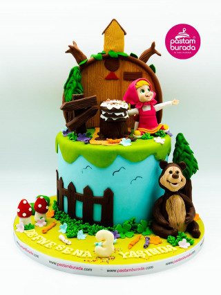 Küçük Kız Ayı Model Konsept Pasta