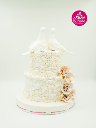 Kuş Detaylı Konsept Pasta