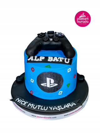 Playstation Model Konsept Doğum Günü Pastası