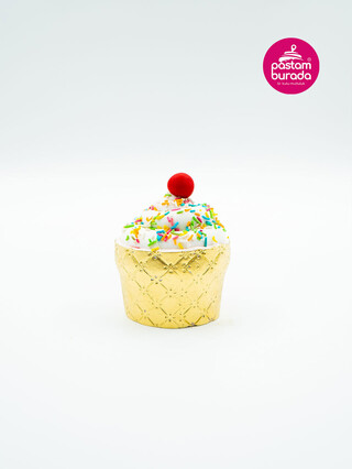 Renkli Şekerli Cupcake