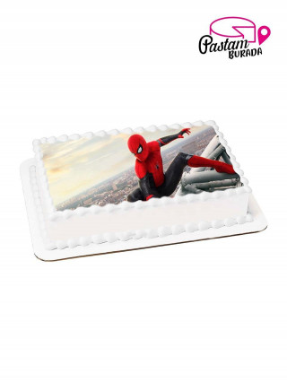 Spiderman Kare Resimli Pasta