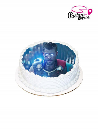 Thor Yuvarlak Resimli Pasta