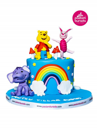 Winnie the Pooh Model Konsept Doğum Günü Pastası