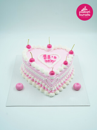 Kalp Detaylı Naked Pasta