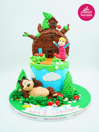 Koca Ayı ve Maşa Pasta