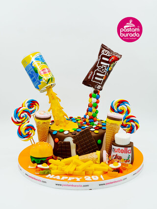 Lezzetli Atıştırmalıklar Konsept Pasta