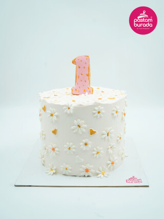 Papatya Süslemeli Naked Pasta