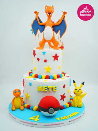 Pokemon Tasarım Pasta