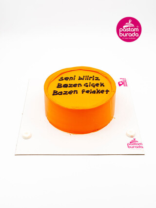 Turuncu Naked Sıvama Pasta