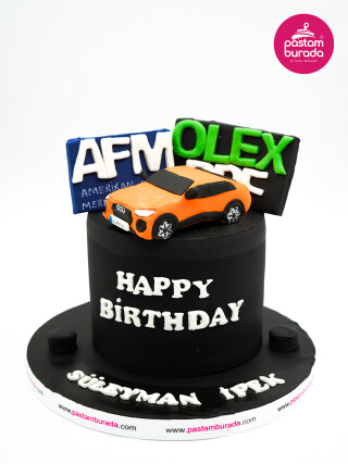 Araba Detay Tasarım Pasta