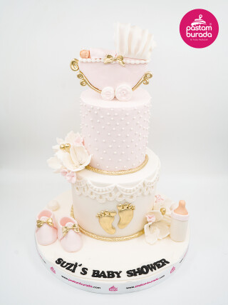 Baby Shower Tasarım Pasta