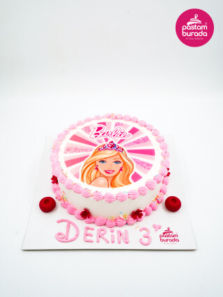 Barbie Resimli Pasta