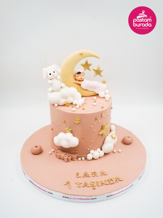 Bebek Figürlü Tasarım Pasta