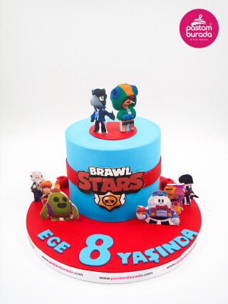 Brawl Stars Tasarım Pasta