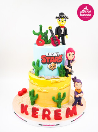 Brawl Stars Tasarım Pasta