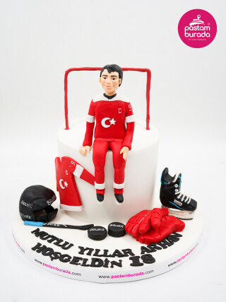 Buz Hokeyi Konsept Pasta
