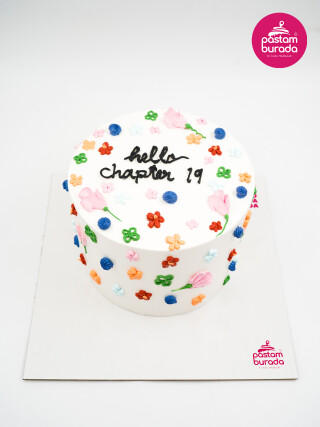 Çiçek Detay Naked Cake
