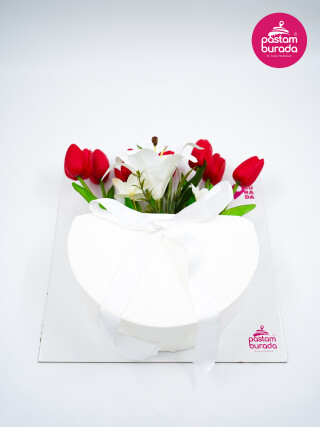 Çiçek Detay Naked Cake