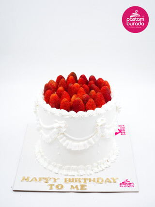 Çilek Detay Naked Cake