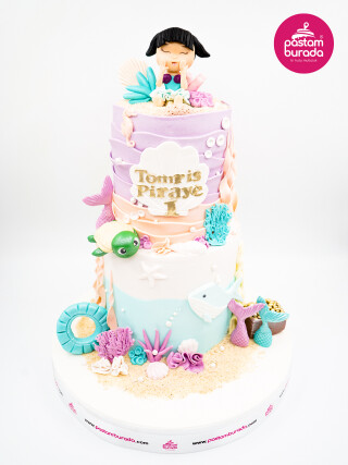 Deniz Kızı Konsept Tasarım Pasta