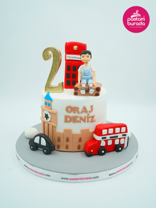 Erkek Çocuk Figür Tasarım Pasta