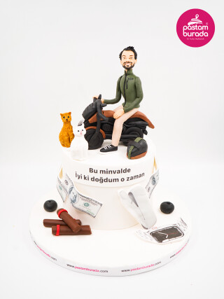 Erkek Figür Tasarım Pasta